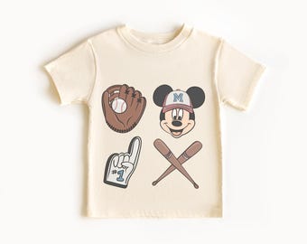 Retro Mickey Mouse T-Shirt, Mickey Baseball T-Shirt, Disney Vacation T-shirt, Sport Mickey Shirt, Magic Kingdom Shirt, Disney Sport Tee