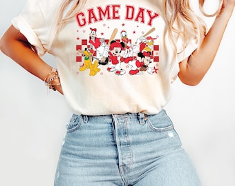 Mickey Baseball Vibes Shirt, Disney Sport Day T-Shirt, Baseball Player Sweater, Game Day Tee, Baseball Team Sweatshirt, Mickey Sports Shirt
