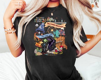 Hollywood Studios Shirt, Toy Story Land Tee, Star Wars Disney T-shirt, Pixar Park Shirt, Retro Mickey Minnie Theme Park Shirt