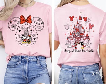Happiest Place on Earth Shirt, Magic Kingdom Shirt, Disney Castle Sweatshirt, Mickey Mouse Shirt, Disney World Trip Shirt, Magic Castle Tee