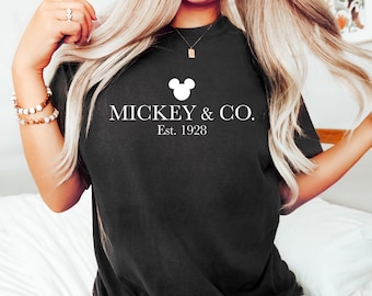 Mickey & Co T Shirt, Mickey and Co. est. 1928 Shirt, Unisex Tee, Mickey And Friends Shirt, Disney Shirts, Disney Trip Shirt