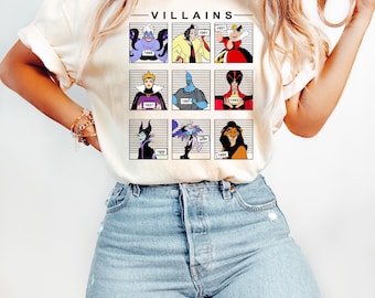 Vintage Disney Villians T-shirt, Bad Witches Villains Shirt, Maleficent Evil Queen Ursula Cruella Shirt, Disneyland Girls Trip Shirt