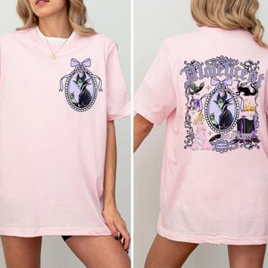 Disney Maleficent Shirt, Disney Villains Maleficent, Watercolor Themed, Disney Matching, Disney Castle, Minnie Ears Shirt, Disney Trip Shirt image 4