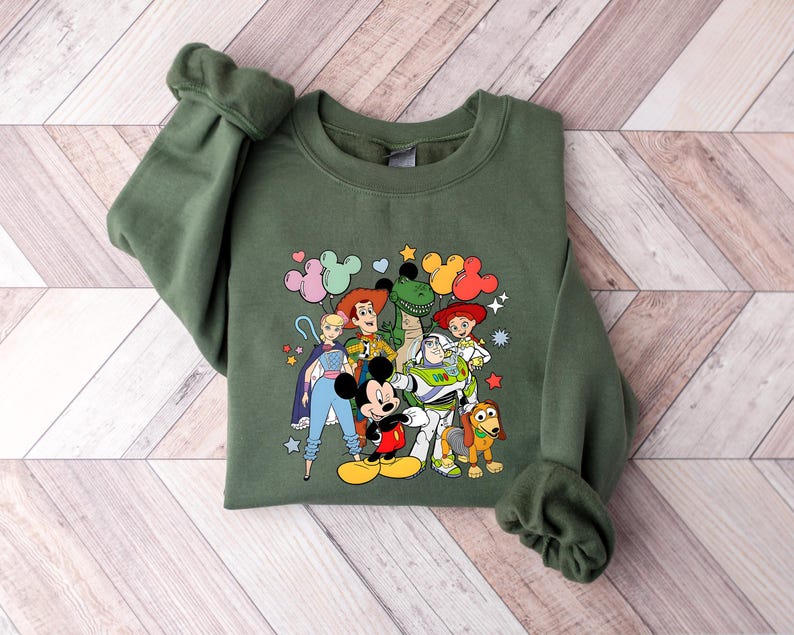 Walt Disney World Toy Story Shirt, Disney Toy Story Shirt, Disney Friends Shirt, Toy Story Castle Shirt, Mickey Balloons T-Shirt image 2