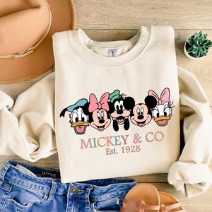 Mickey & Co T Shirt, Mickey and Co. est. 1928 Shirt, Unisex Tee, Mickey And Friends Shirt, Disney Shirts, Disney Trip Shirt, Disney Shirt image 2