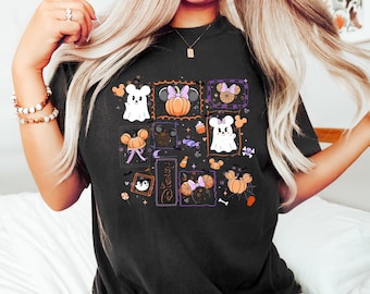 Mickey And Minnie Ghost Vintage Disney Spooky Vibes, Boo To You Tee, Girly Halloween, WDW Family Spooky Season Gift, Disney Halloween Trip