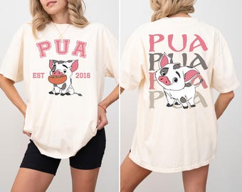 Disney Pua Est 2016 Shirt, Disney Moana Pua Character Two Sided T-shirt, Princess Moana Pua Tee, Disney Group Shirt, Disneyworld Trip Tee