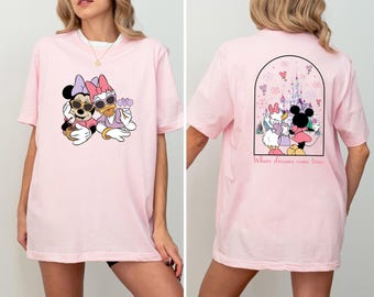 Disney Minnie Daisy Summer Shirt, Where Dreams Come True, Disney Besties Shirt, Disneyworld Shirt, Disney Summer Shirt