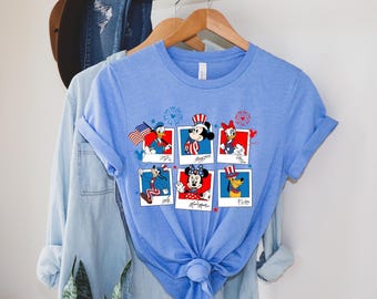 4th of July Mickey & Friends Shirt, Disney Family Shirt, Disney Trip Shirt, Disney 4th of July Shirt, 4th of July Mickey and Friends