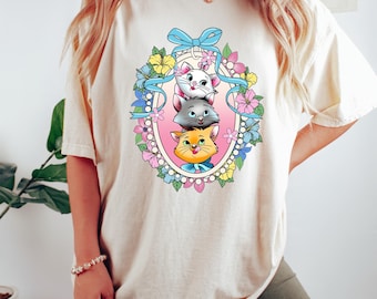 Cat Mirror Bow Shir, Disney Cat Shirt, Disneyland Cat Lady Shirt, Cat Lover Shirt, Marie Cat Shirt, Magic Kingdom Shirt, Disney Girls Trip