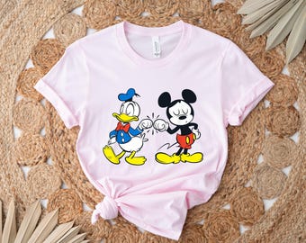 Chemise Disney Mickey Mouse et Donald Duck, chemise assortie Disney, t-shirt Magic Kingdom, t-shirt parc à thème, cadeau Epcot, sweat-shirt meilleurs amis