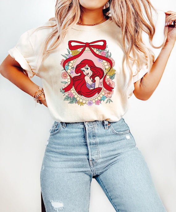 Disney Princess Ariel Shirt, Little Mermaid Shirt, Disney Girls Trip, Disney Minnie Ears Ariel Tee, Disney Princess Shirt, Ariel Mermaid
