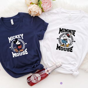 Mickey Checkered Shirt, Checkered Minnie Shirt, Couple Disney Shirt, Mickey And Friends Shirt, Mickey And Minnie Shirt, Disneyworld Shirts