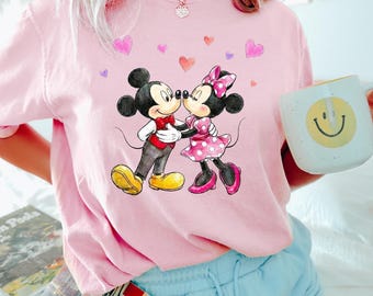 Valentine Disney Sweatshirt, Disney Mickey and Minnie Sweatshirt,Valentines Day Sweatshirt,Disney Trip Hoodie ,Disney Valentines Day Hoodie