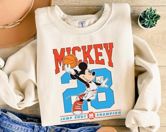 Disney Mickey Basketball Shirt, Custom Kids Mickey Shirt, Toddler Basketball Shirt, Disney Sports Shirt, Mickey Jordan Shirt, Basketball Tee