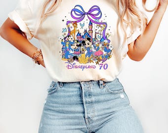 Disneyland 70th Anniversary Shirt, Disneyland Resort T-Shirt, WDW Family Vacation Sweatshirt, Mickey&Co Matching Sweater, Magic Kingdom Tee