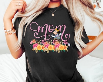 Minnie Moms Shirt, Floral Mama Shirt, Mothers Day Shirt, Gift For Mom, Disney Minnie T-Shirt, Minnie Shirt, Disney Mothers Day Gift Shirt