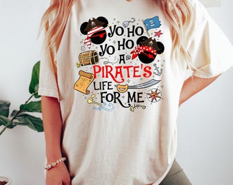 Yo Ho Yo Ho A Pirate's Life For Me Shirt, Disney Pirates Shirt,Disney Caribbean Shirt,Mickey And Minnie Cruise Shirt,Disney Vacation T-shirt