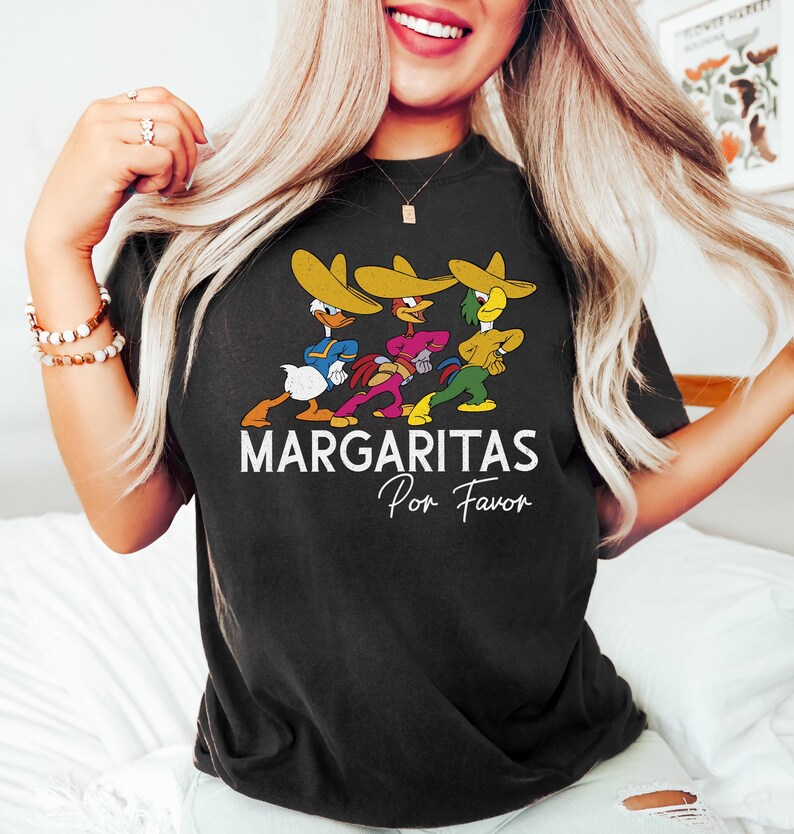 Margaritas Por Favor Shirt, The Three Caballeros Shirt, Disney Margarita Shirt, Disney Epcot Shirt, Epcot Shirt, Disney Family Trip Shirts bild 3
