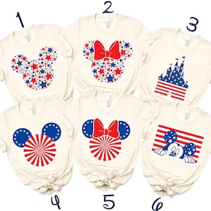 Disney Patriotic Memorial Day Shirt, Disney USA Shirt, 4th July Shirt, Mickey USA Shirt, Disneyland Patriotic Tee, American Couple Tee image 1
