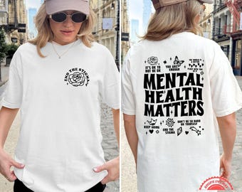 Comfort Colors Mental Health Matters Shirt — End The Stigma Tee, Mental Health Awareness Month Gift, Therapist Shirt