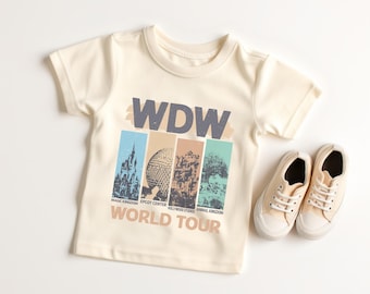 Retro WDW World Tour Shirt, Disney World Shirt, Disney Vacation, Matching Disney Shirt, Disneyland Trip, Disney Travel Shirt, Disney Tee