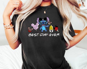 Stitch Best Day Ever Shirt, Best Day Ever Stitch Snacks T-Shirt, Disney Snacks Sweatshirt, Disney Stitch Snacks Tee, Disney Stitch Gifts