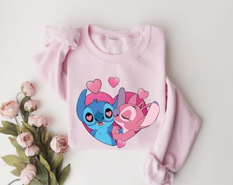 Stitch Valentine Shirt, Valentines Day Stitch Shirt, Lilo and Stitch, Disney Snack Couple Shirt, Valentines Day Gift, Stitch Cute Tee