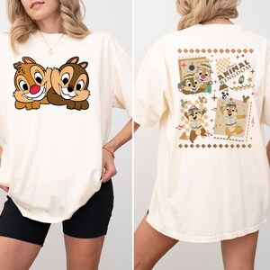 Chip And Dale Shirt, Disneyland Sweatshirt, Disney Animal Kingdom T-Shirt, Cartoon Squirrel Tee, Cute Disney Characters Shirt, Park Idea