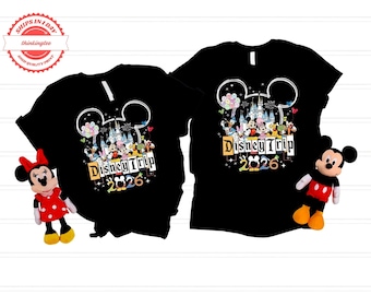 Disney 2026 Shirts, Disneyworld Shirts, Disney Vacation T-shirt, Disney Couple Shirt, Disney Clothes, Disney Trip Shirts, Disney Trip 2026