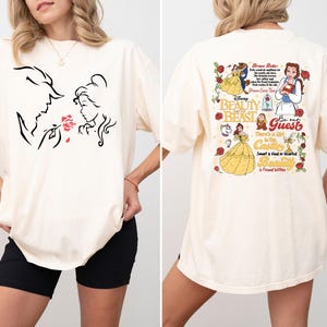 Beauty And The Beast Shirt, Be Our Guest Graphic Tee, Disneyland Group Characters, Disney Princess Belle T-Shirt, Vintage Castle Sweatshirt