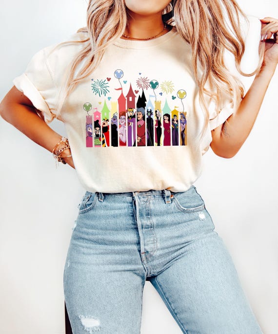 Disney Chillin Like A Villain Shirt, Bad Witches Club Castle Disney Villains Shirt, Female Villains Evil Friends Disney Girls Trip Tee