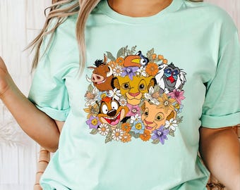 Lion King Shirt, Disney Lion King Shirts, Floral Lion King Shirt, Lion King Simba Shirt, Disneyworld Shirt, Disneyland Shirt