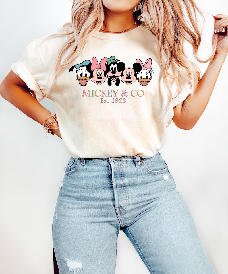 Mickey & Co T Shirt, Mickey and Co. est. 1928 Shirt, Unisex Tee, Mickey And Friends Shirt, Disney Shirts, Disney Trip Shirt, Disney Shirt image 1