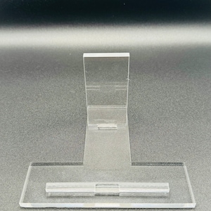 Espositore per CD in plexiglass trasparente da 6 mm (o legno, altri materiali da 6 mm di spessore). Articolo digitale