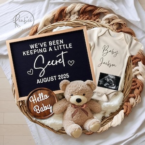 Gender Neutral Digital Pregnancy Announcement Digital Editable Social Media Simple Minimalist Pregnancy Announcement Boho Pregnancy Reveal