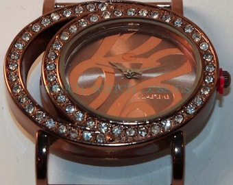 Rhinestone Oval.. Interchangeable Eliptical Watch Face with Rhinestones