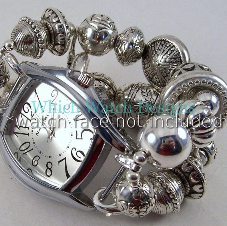 chunky silver watch