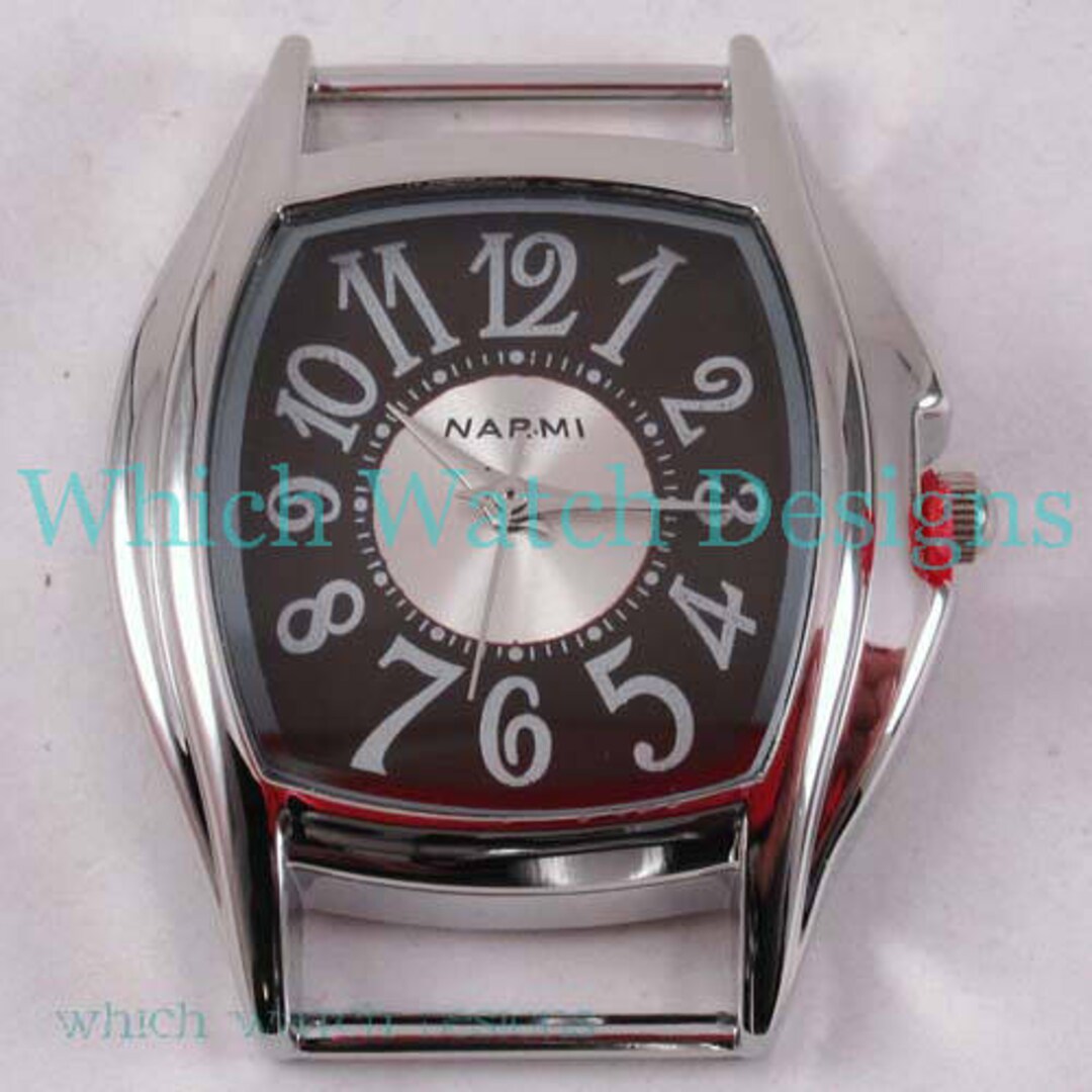Mini Whimsy.. Small Interchangeable, Ribbon Watch Face, Brown, White ...