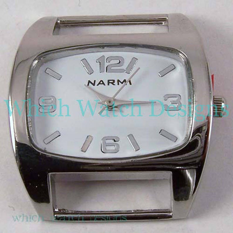 Mini Squashed.. Oval Ribbon, Solid Bar Watch Face, Interchangeable ...