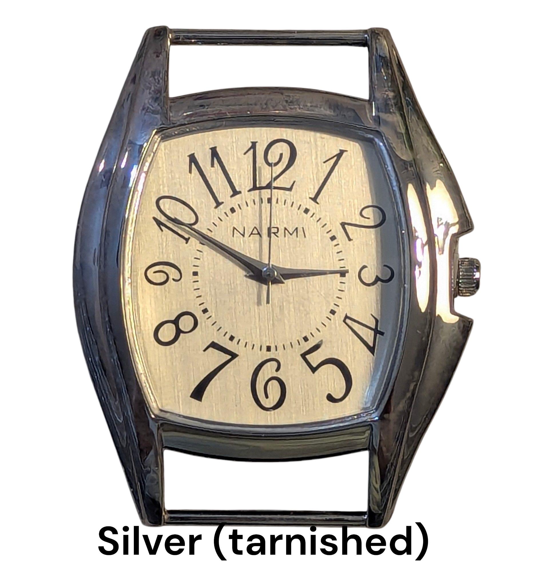 Large Whimsy.. 2-inch Solid-bar, Ribbon, Interchangeable, Silver Plated ...