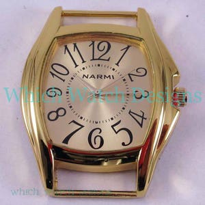 Large Whimsy.. 2-inch Solid-Bar, Ribbon, Interchangeable, Silver Plated Watch Face image 7