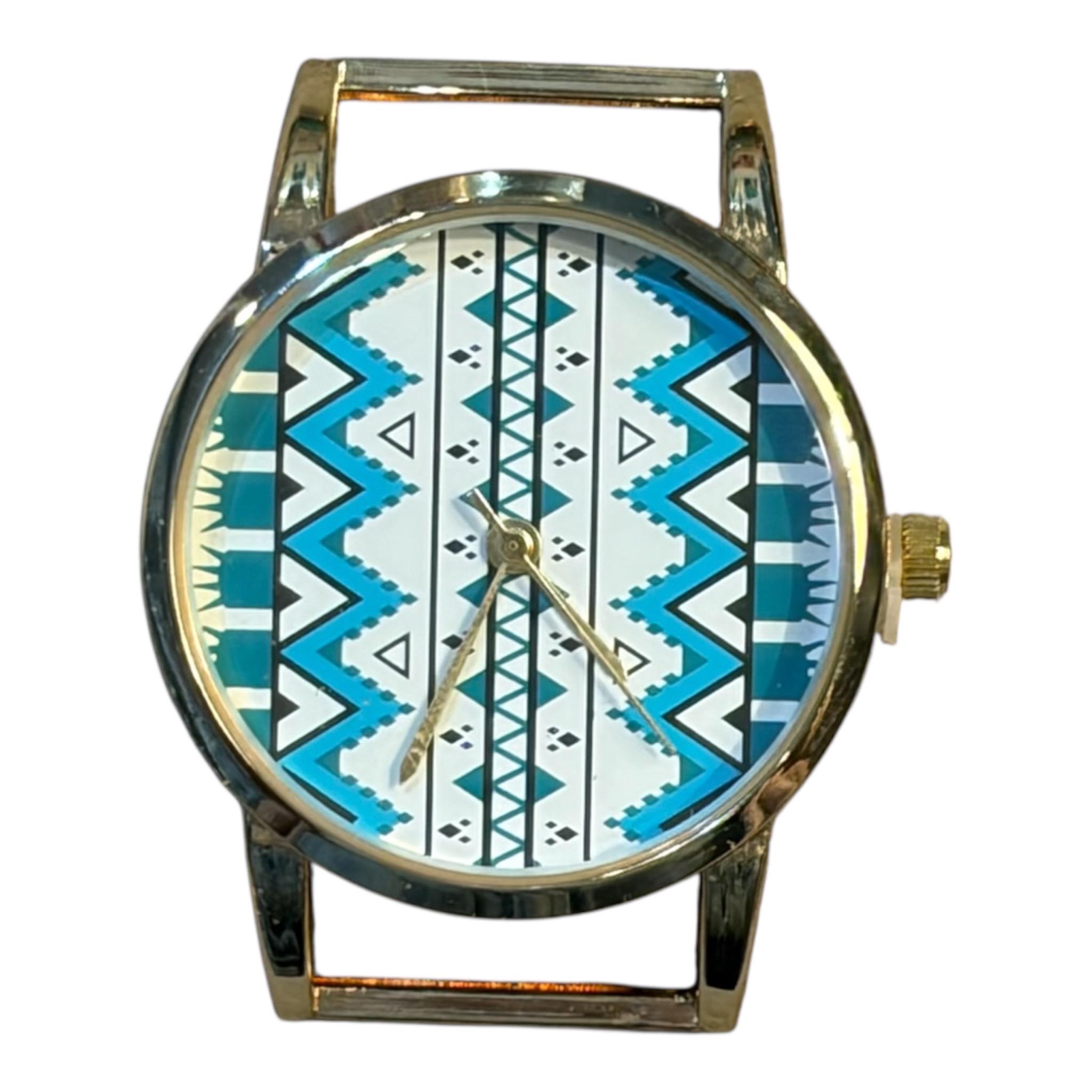 Aztec Tribal Print Watch Face, Gold Plated, Interchangeable - Etsy
