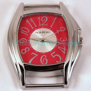 Large Whimsy.. 2-inch Solid-Bar, Ribbon, Interchangeable, Silver Plated Watch Face image 9