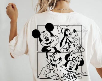 Mickey and Friends Signature SVG PNG: Family Vacation Trip (Digital Download)