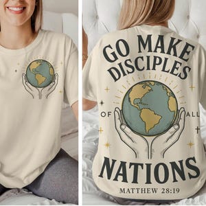 Retro Christian Disciples Shirt Design: Vintage Bible Verse (PNG SVG)