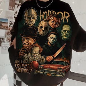 Retro Halloween Png, Halloween Characters Png, Halloween 2025 Png,Halloween Png, Horror Movie Png, Scary Movie Png, Digital File Sublimation