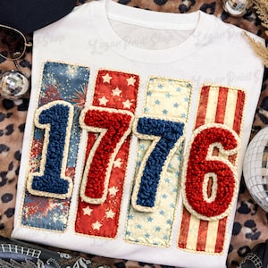 Preppy 4th Of July PNG, 1776 Png, Patriotic Png, Patchwork 4th Of July Shirt, Png For Shirts, Girly USA Shirt Png, Independence Day