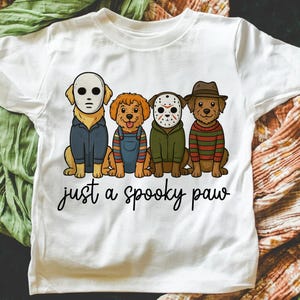 Retro Halloween Dog PNG: Spooky Paw Clipart (Digital Download
