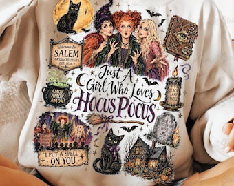 Vintage Hocus Pocus PNG, Spooky Witch Sisters Design, Retro Halloween Shirt Design, Halloween Sublimation PNG, Fall Digital Download